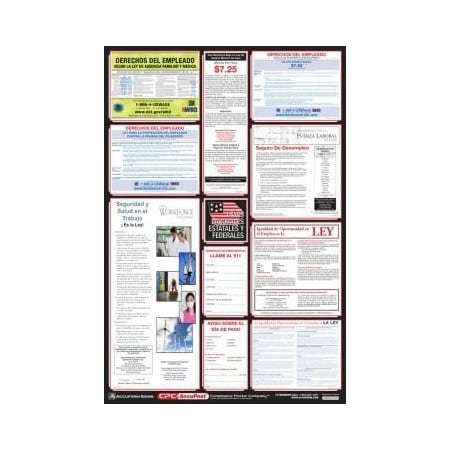 Accuform POSTERS COMBO STATE, FEDERAL AND OSHA PPG400IA PPG400IA